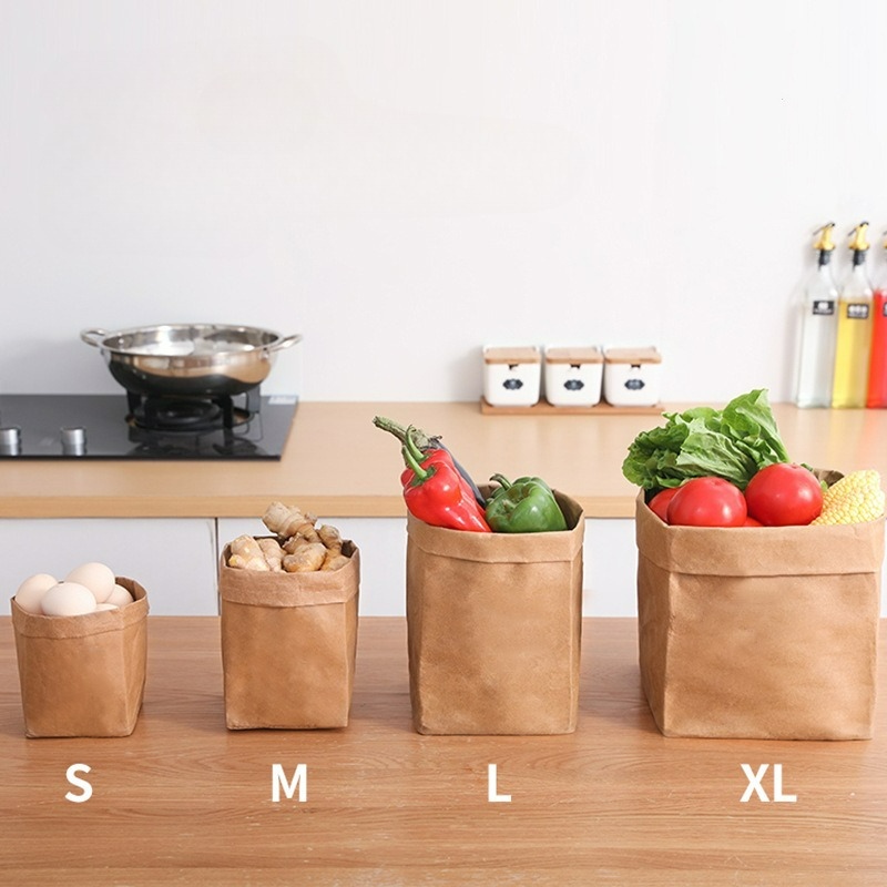 Food Storage Of Plants - Kraft Kağıt Çanta Yıkanabilir Kağıt Saklama