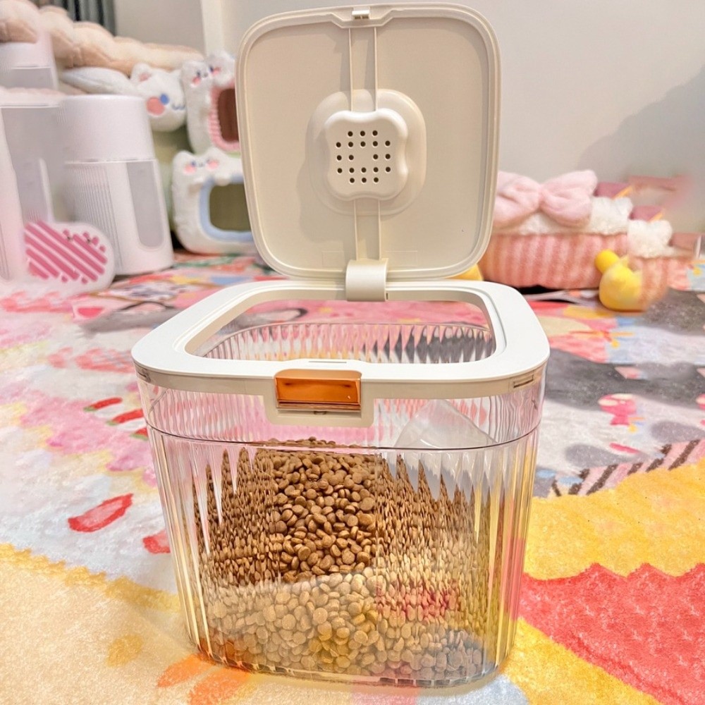 Food Storage Box Large - Flip Kapaklı Köpek Maması Saklama Kabı