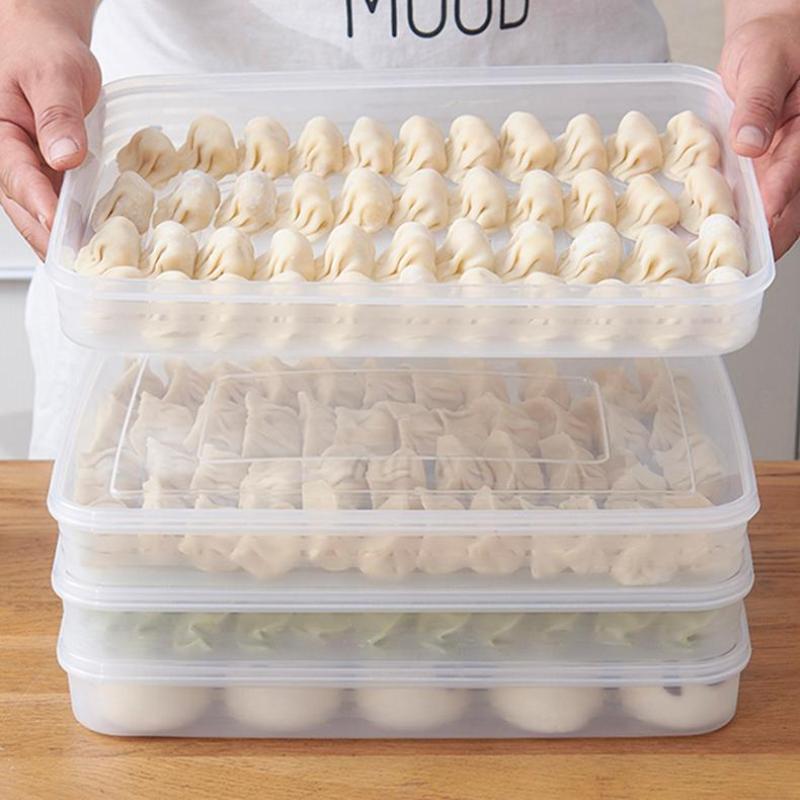 Food Storage Containers Plastic Box - Şeffaf Mutfak Saklama Kutusu Buzdolabı Düzenleyici