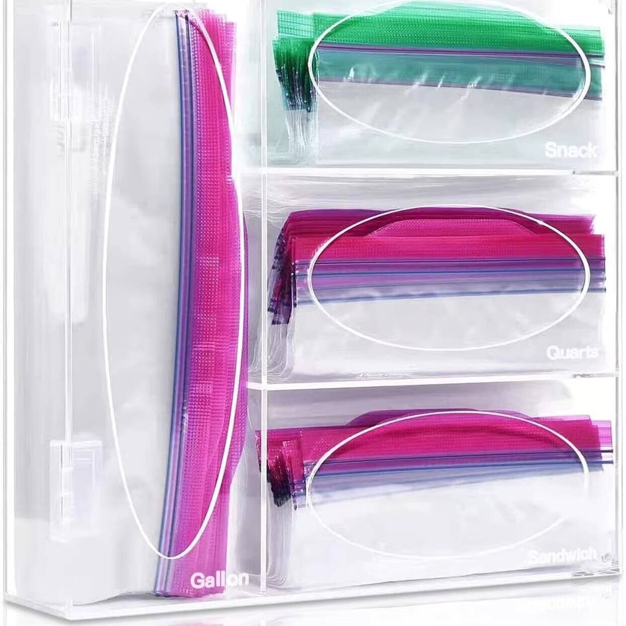 Food Storage Acrylic Containers - 4 kat Temizleme Depolama Organizatör Akrilik