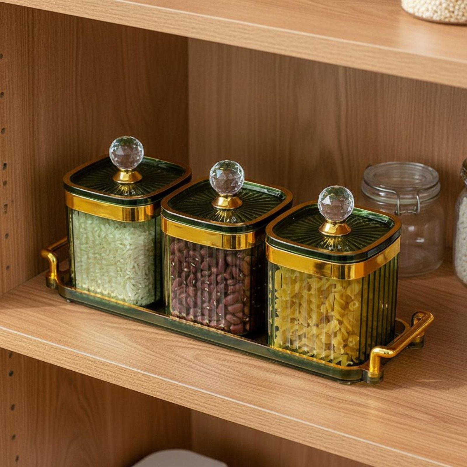 Food Storage Plastic Containers With Lids - Dekoratif Atıştırmalık Saklama Kabı Seti Hava