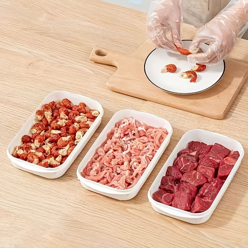 Food Storage Containers Plastic Box - 1/3/10 adet taşınabilir buzdolabı et taze