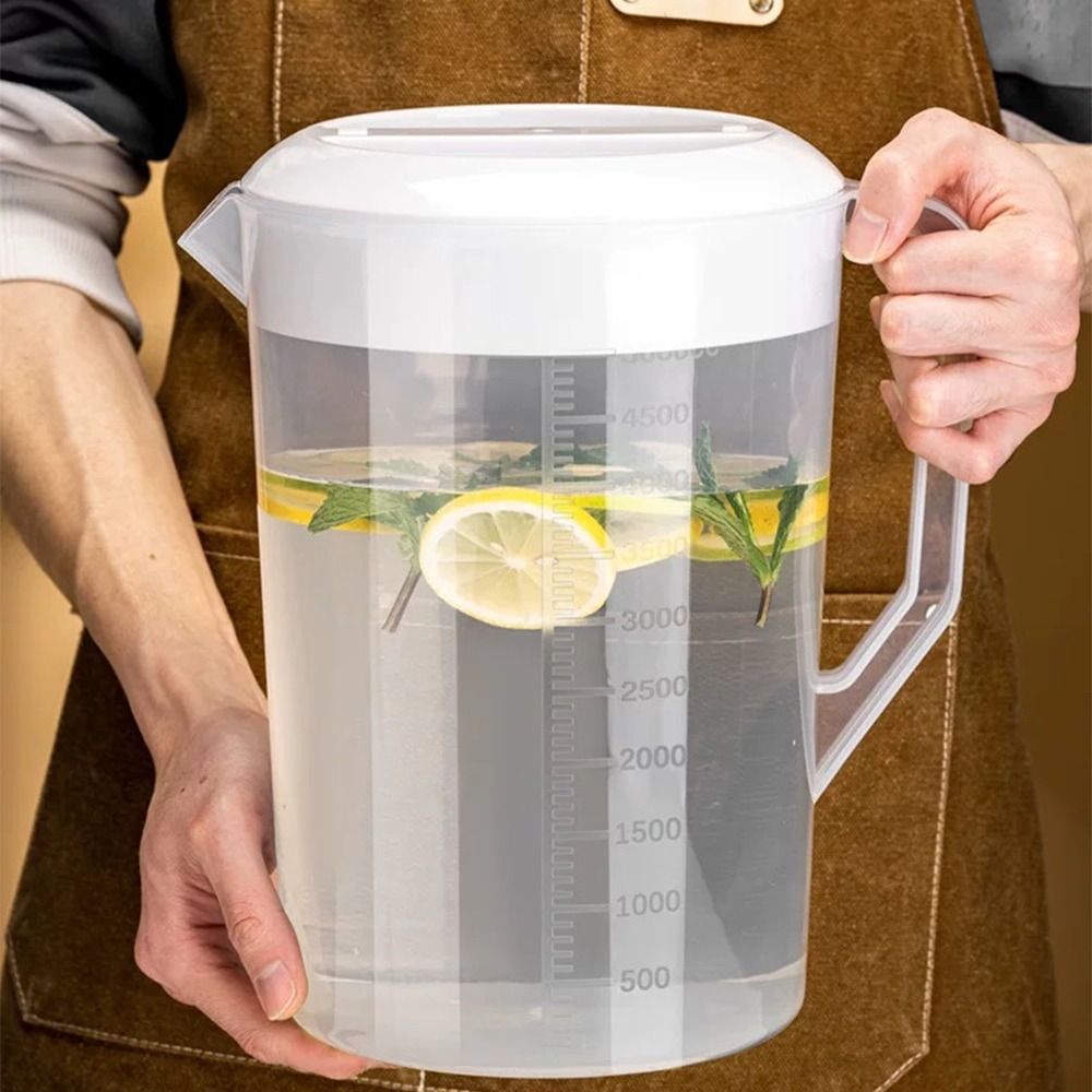 Food Storage Box Large - Plastik Kap Şeffaf Su Şişesi Dereceli