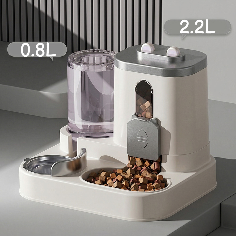Portion Control Container - Otomatik Besleyici Köpek Kedi Mama Kabı