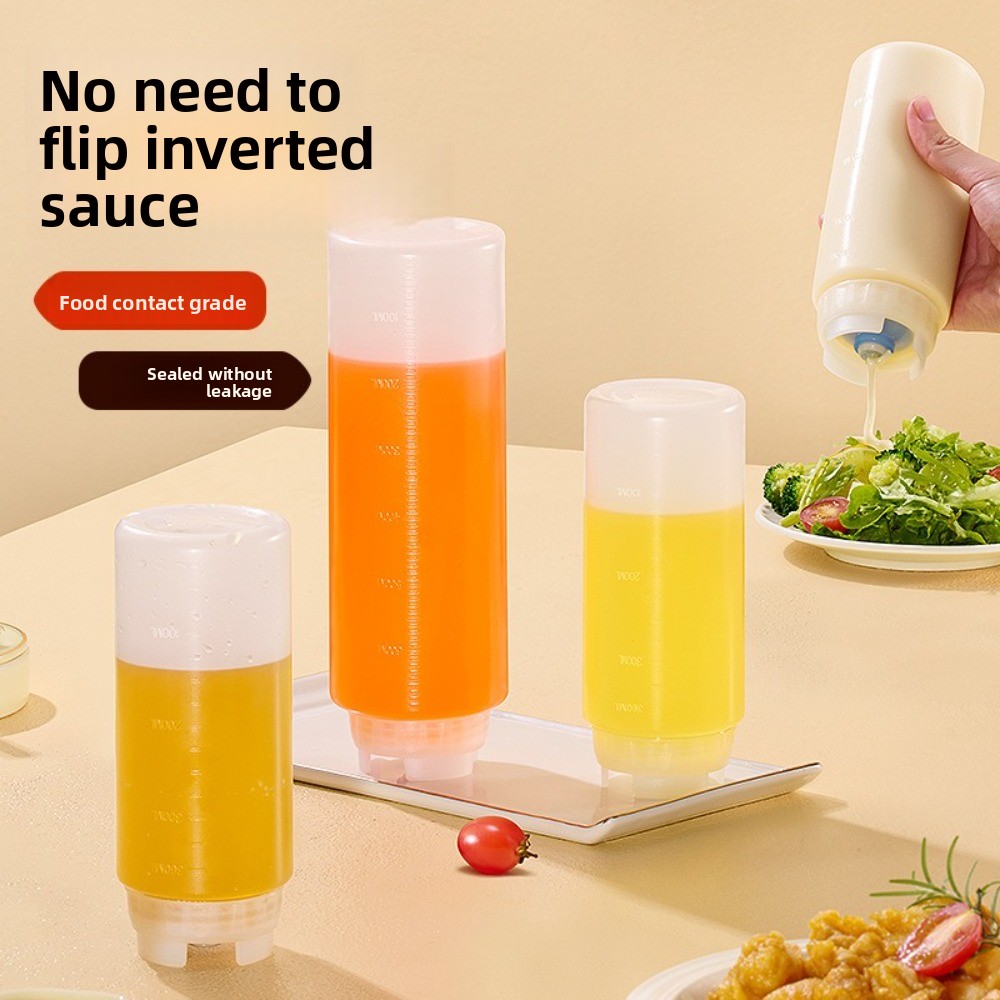 Salad Dressing Bottle - Yeni 360/700/1000ml Sıkılabilir Sos Şişesi Plastik