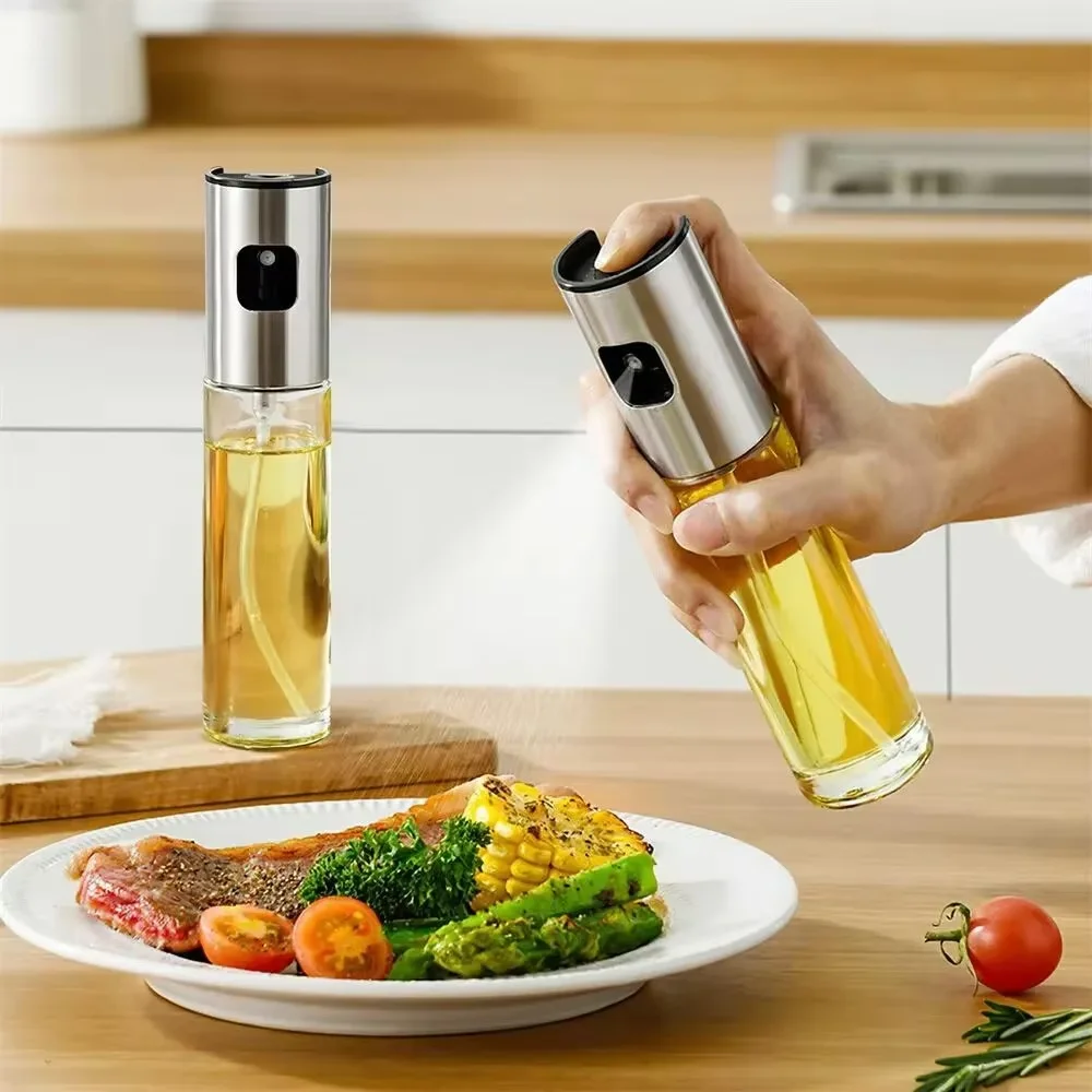 Salad Dressing Bottle - Yemek Pişirmek İçin Cam Yağ Spreyi,