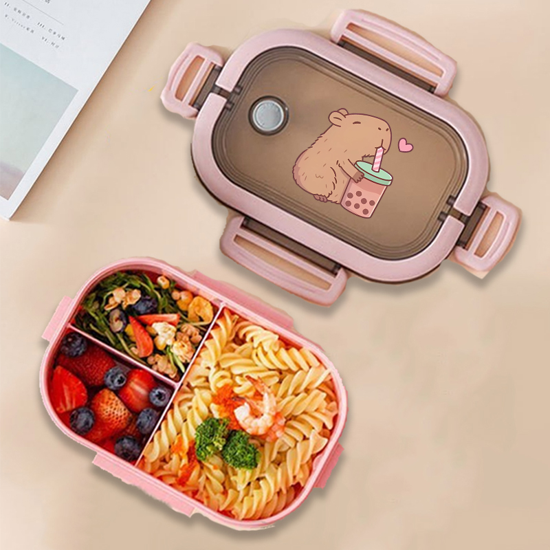 Food Storage And Containers - Kapibara Bento Öğle Yemeği Kutusu Anime