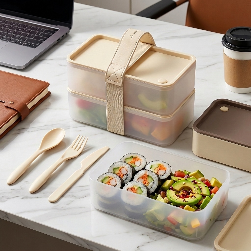 Food Storage Box Large - Taşınabilir Plastik Gıda Kabı Yeniden Kullanılabilir