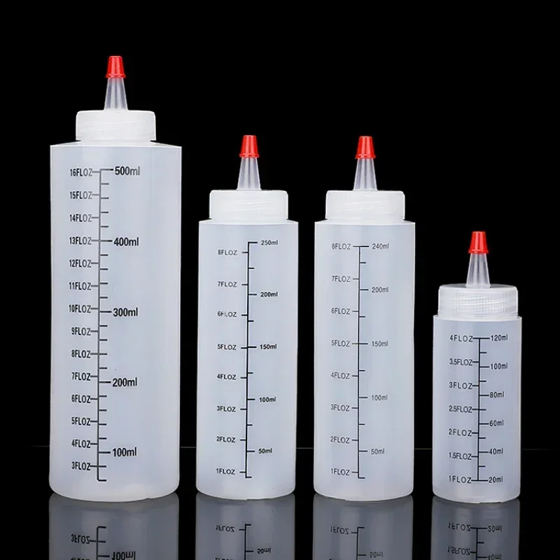 Salad Dressing Bottle - Sıcak Plastik İğne burunlu Ölçekli Sıkılabilir