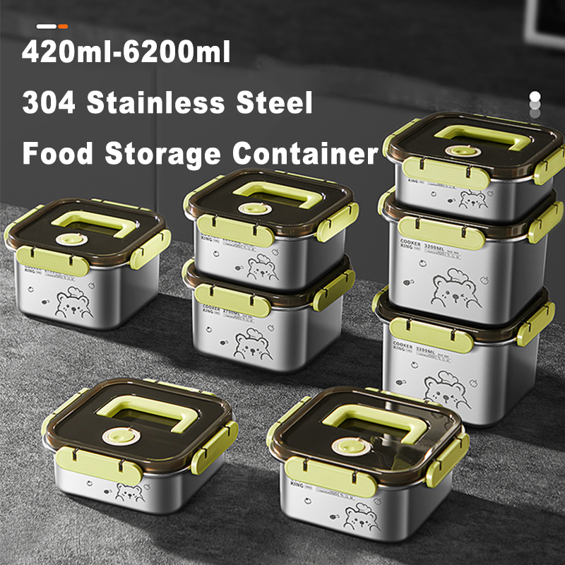 Food Storage Box Large - COOKER KING 420ml-6200ml Büyük Kapasiteli Paslanmaz