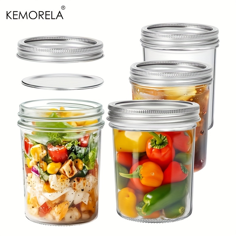 Salad Dressing Bottle - KEMORELA Mason Kavanoz 350 ML Kapaklı