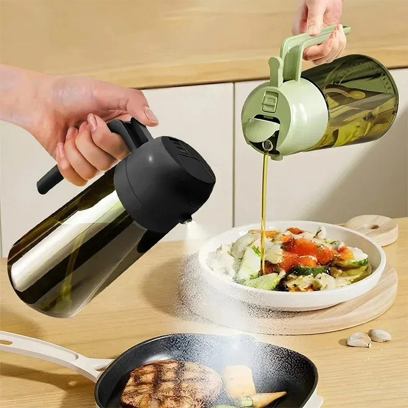 Salad Dressing Bottle - 470 ml Cam Yağ Dağıtıcı 2'si
