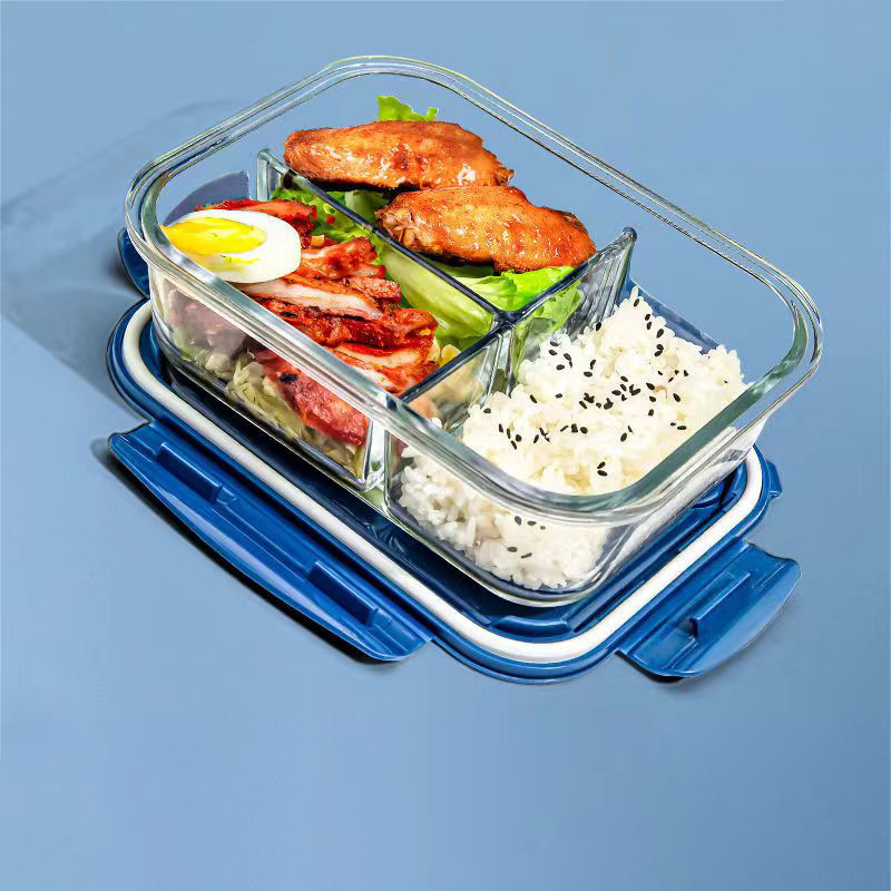 Food Storage Glass Jar - Yeni stil Öğle Yemeği Kutusu Cam