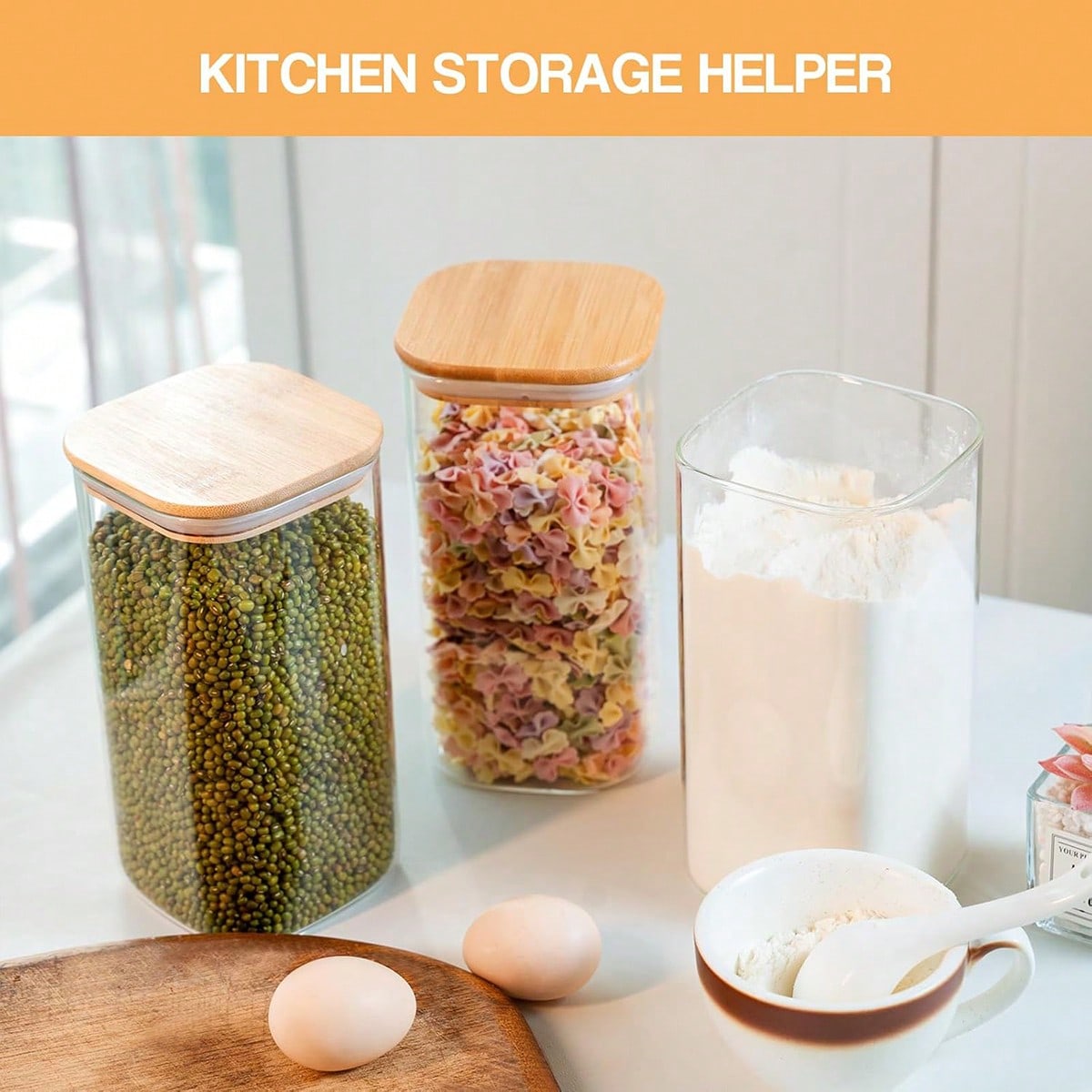 6'lı Paket Cam Gıda Saklama Ka - Food Storage Glass Jar incelemesi ve fiyatı