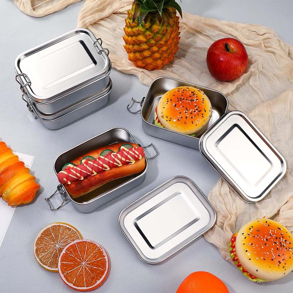 4 adet paslanmaz çelik Bento k - Food Storage With Lock incelemesi ve fiyatı