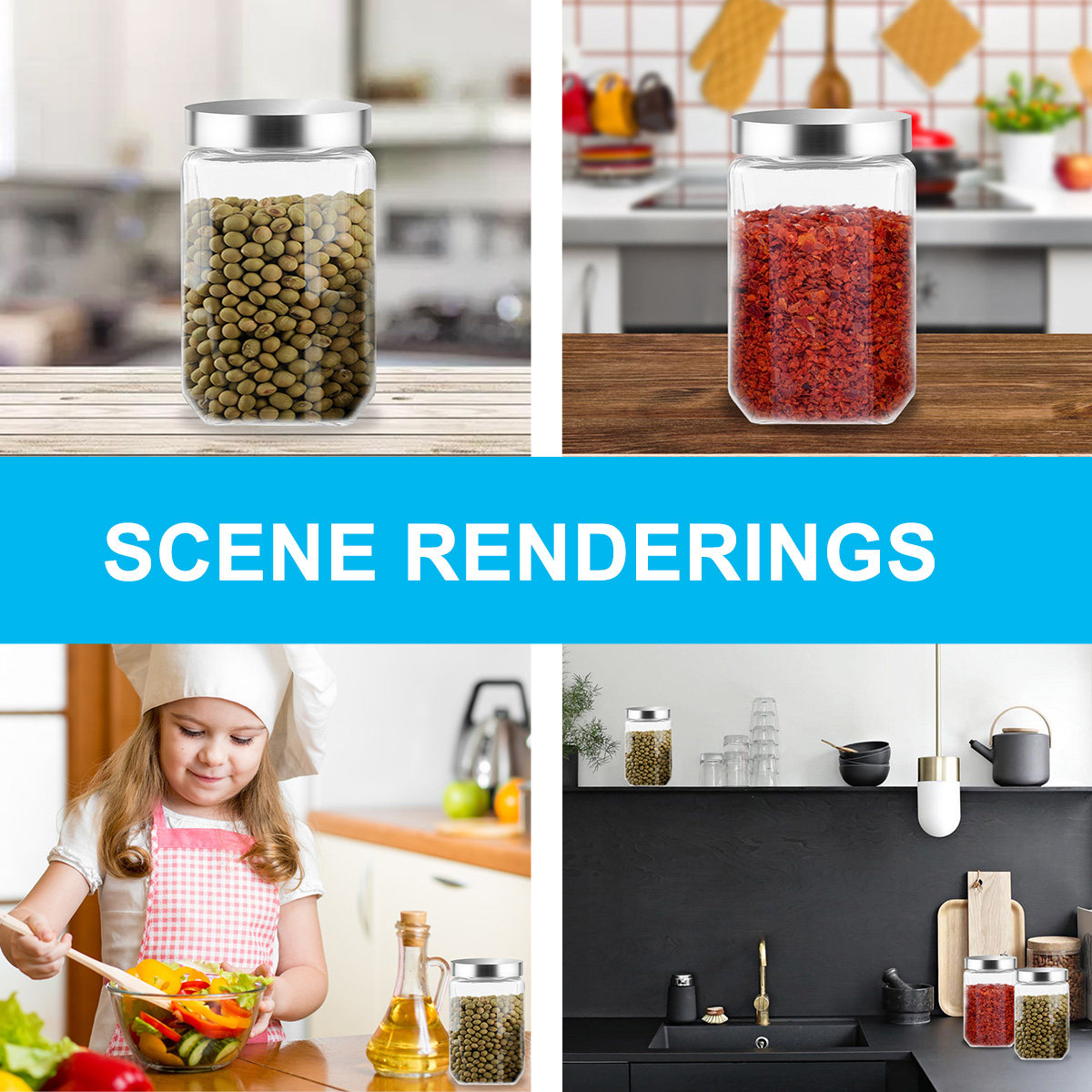 1 Adet Yüksek Borosilikat Cam  - Food Storage Glass Jar incelemesi ve fiyatı