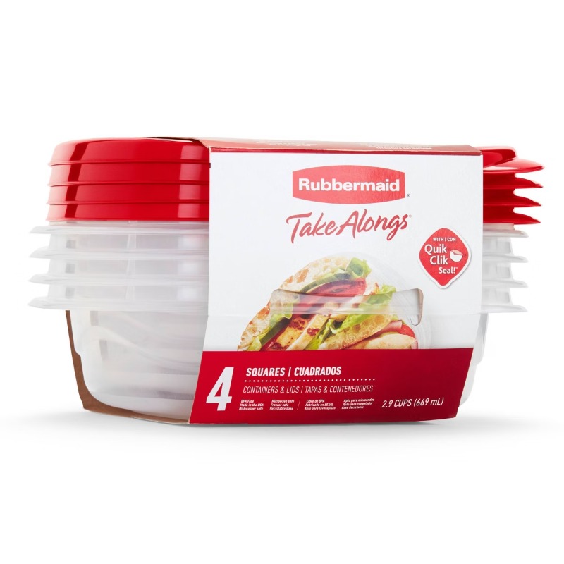4'lü TakeAlongs Kare 2.9 Barda - Food Storage Acrylic Containers incelemesi ve fiyatı