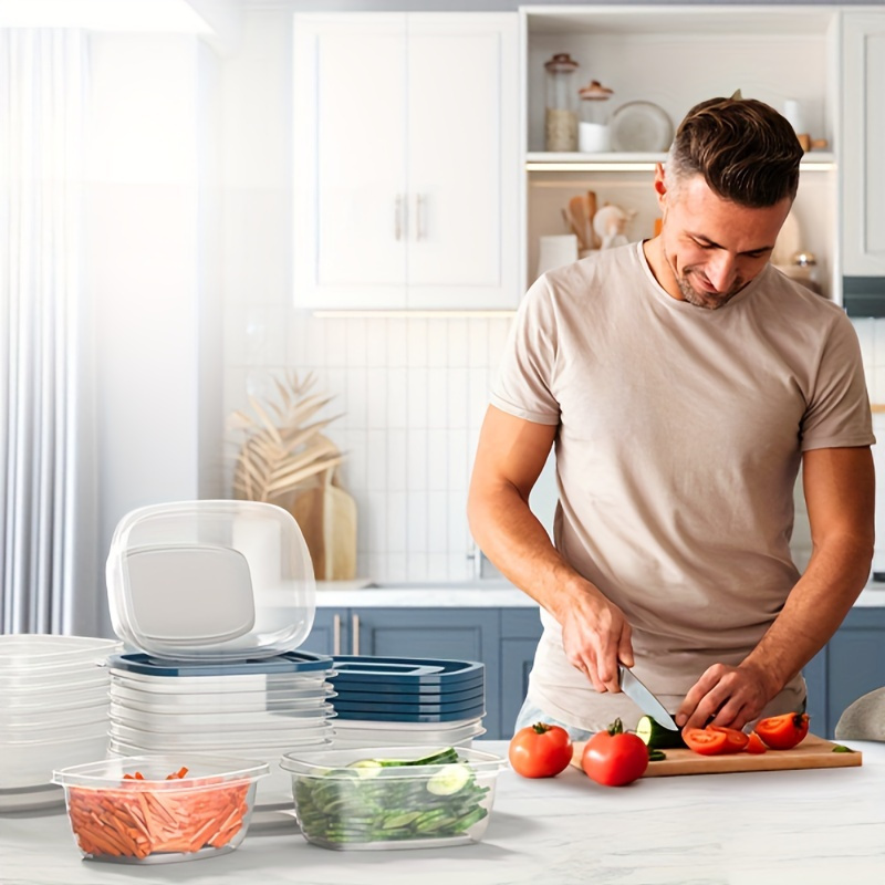 6'lı Şeffaf İstiflenebilir Pla - Food Storage Plastic Containers With Lids incelemesi ve fiyatı