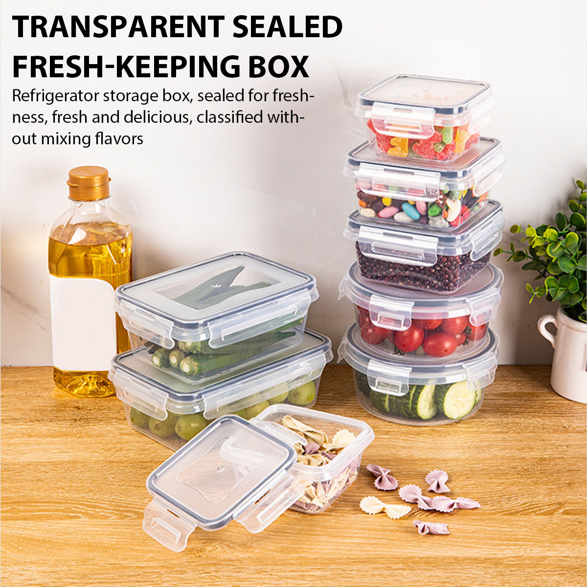 24'lü Gıda Saklama Kabı Seti M - Food Storage Containers Plastic Box incelemesi ve fiyatı