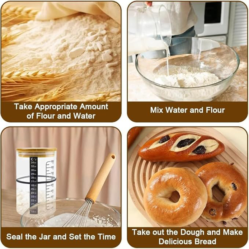 Ekşi Mayalı Ekmek Yapma Seti E - Food Storage Glass Jar incelemesi ve fiyatı