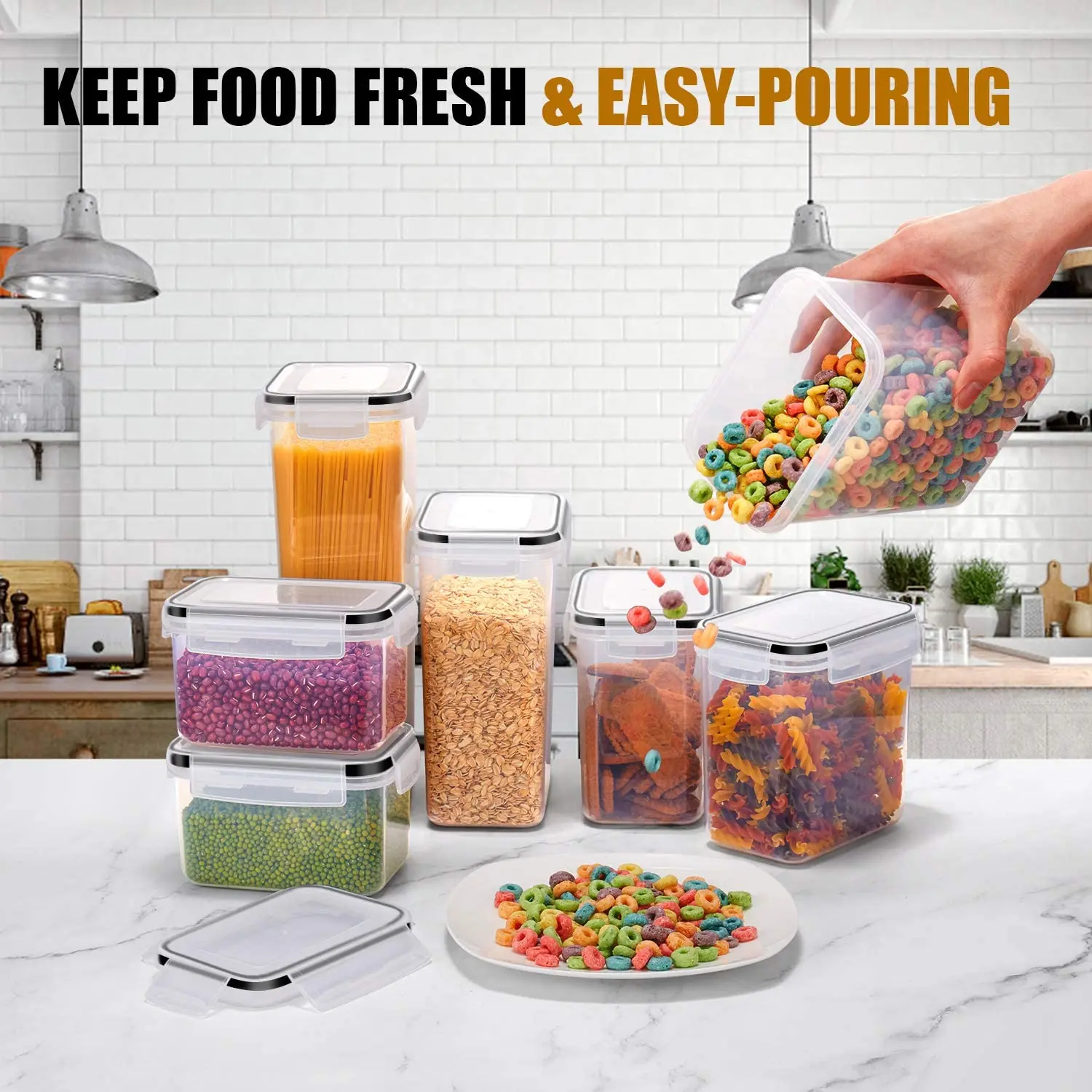 Mutfak 7 Parça Gıda Saklama Ka - Food Storage Acrylic Containers incelemesi ve fiyatı