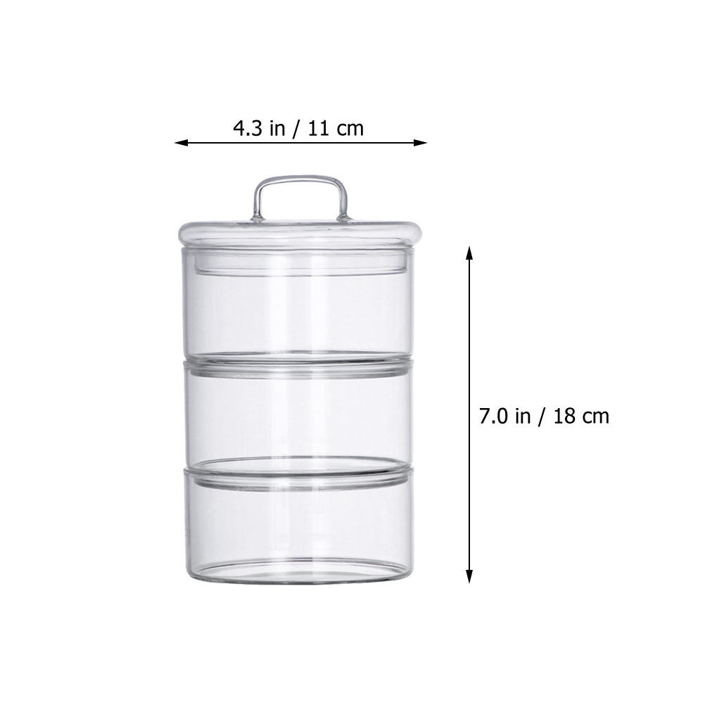 1 takım şeffaf cam saklama kab - Food Storage Glass Jar incelemesi ve fiyatı