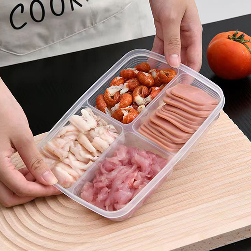 Yeni 【4 Bölmeli Plastik Saklam - Food Storage Containers Plastic Box incelemesi ve fiyatı