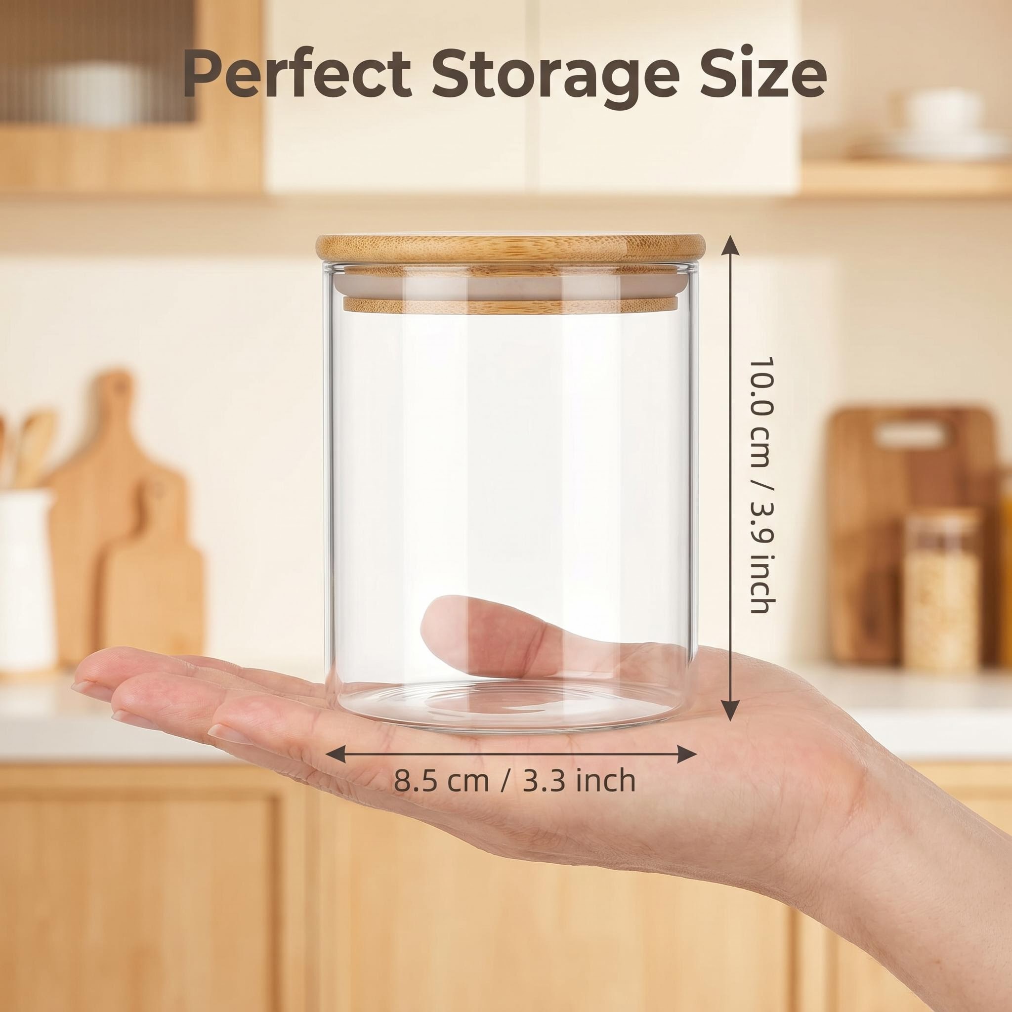 9 Parça Şeffaf Cam Saklama Kab - Food Storage Glass Jar incelemesi ve fiyatı