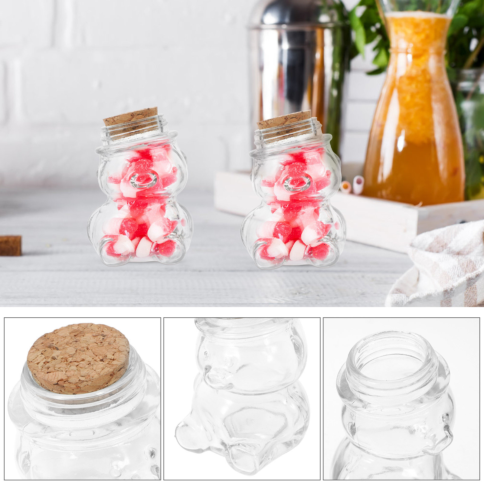 4 adet cam şeker kavanozu seti - Food Storage Glass Jar incelemesi ve fiyatı