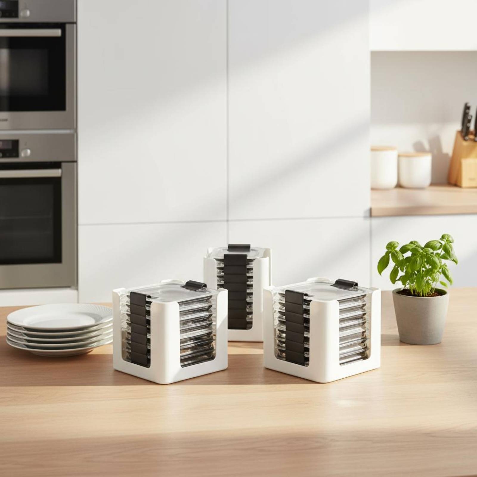 3 Parça Kapak Saklama Rafı Dik - Food Storage Plastic Containers With Lids incelemesi ve fiyatı