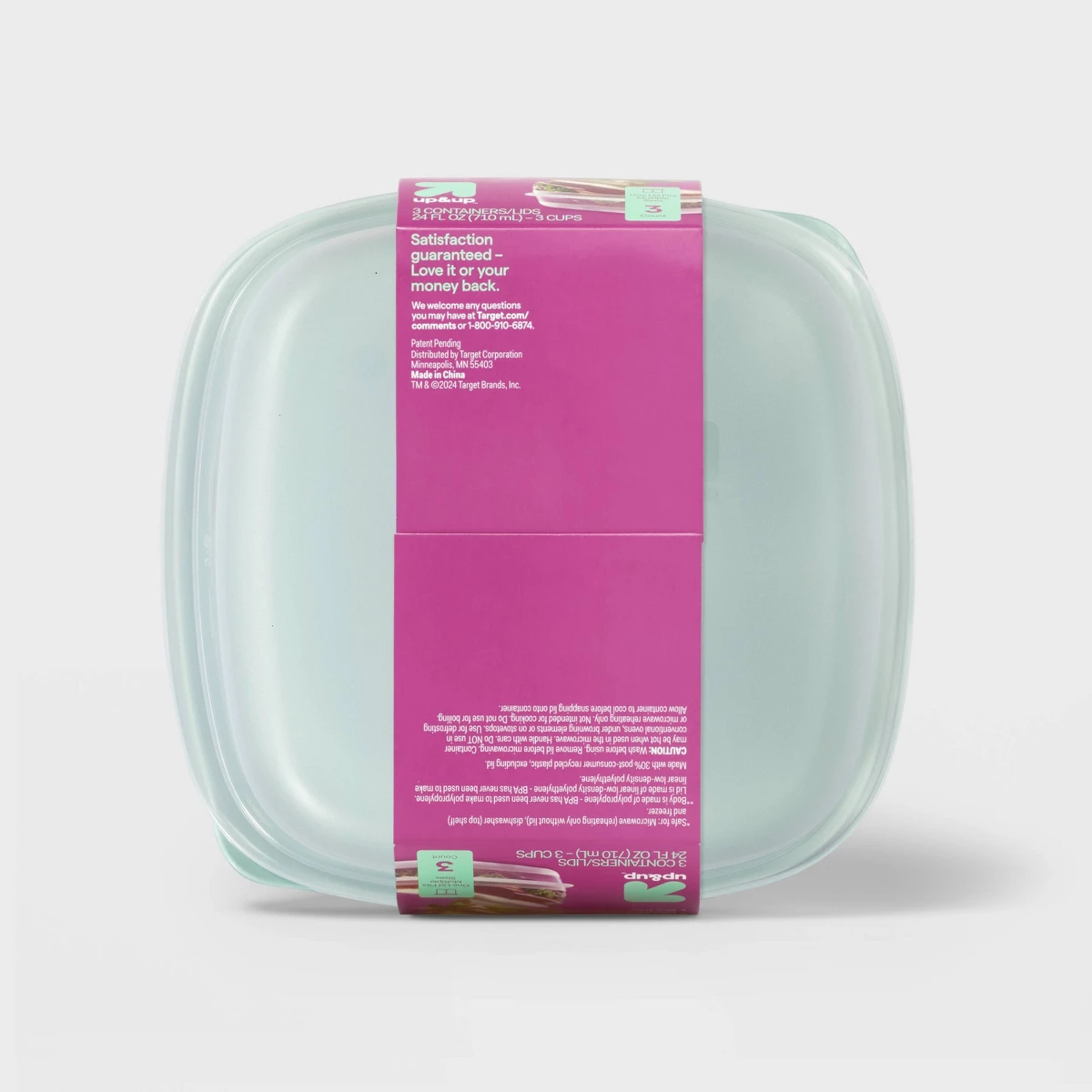2026 Yeni 3'lü Paket 24oz Kare - Food Storage Plastic Containers With Lids incelemesi ve fiyatı